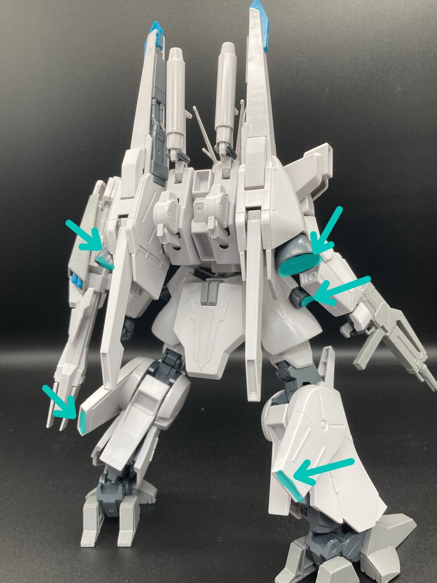 塗装・改造目線】HGUCシルヴァ・バレト レビュー｜大型機体－恐竜的